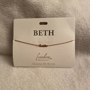 Beth Freedom Bracelet by Marina De Buchi goldtone personalized BRACELET